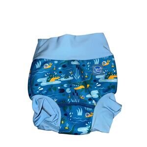 Splash About Happy Nappy Reusable Swim Diaper, Crocodile Swamp, 3-6 Months